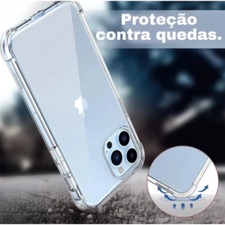 Capa Capinha Tpu Anti Impacto Transparente Para IPhone 11 12 13 14 14Plus 14 15 16 17 ProMax
