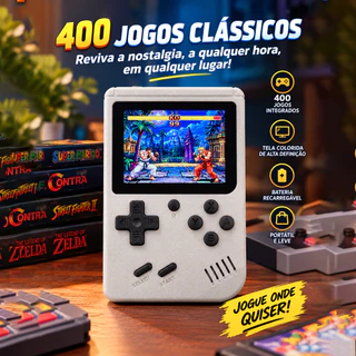 Mini Video Game Portátil Sup C/ 400 jogos + 1 Controle para 2 jogadores Console