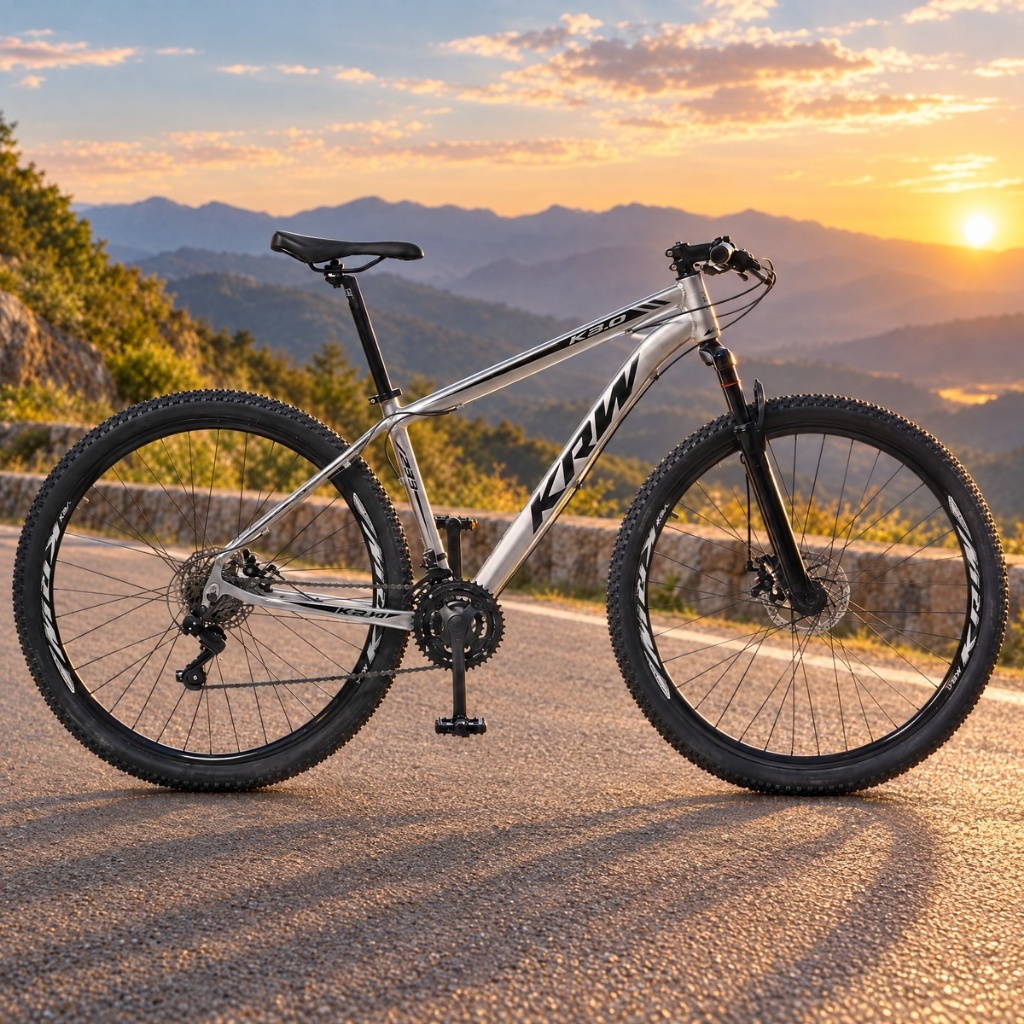 Bicicleta Aro 29 KRW Alumínio Shimano TZ 21 Vel Freio a Disco Ltx