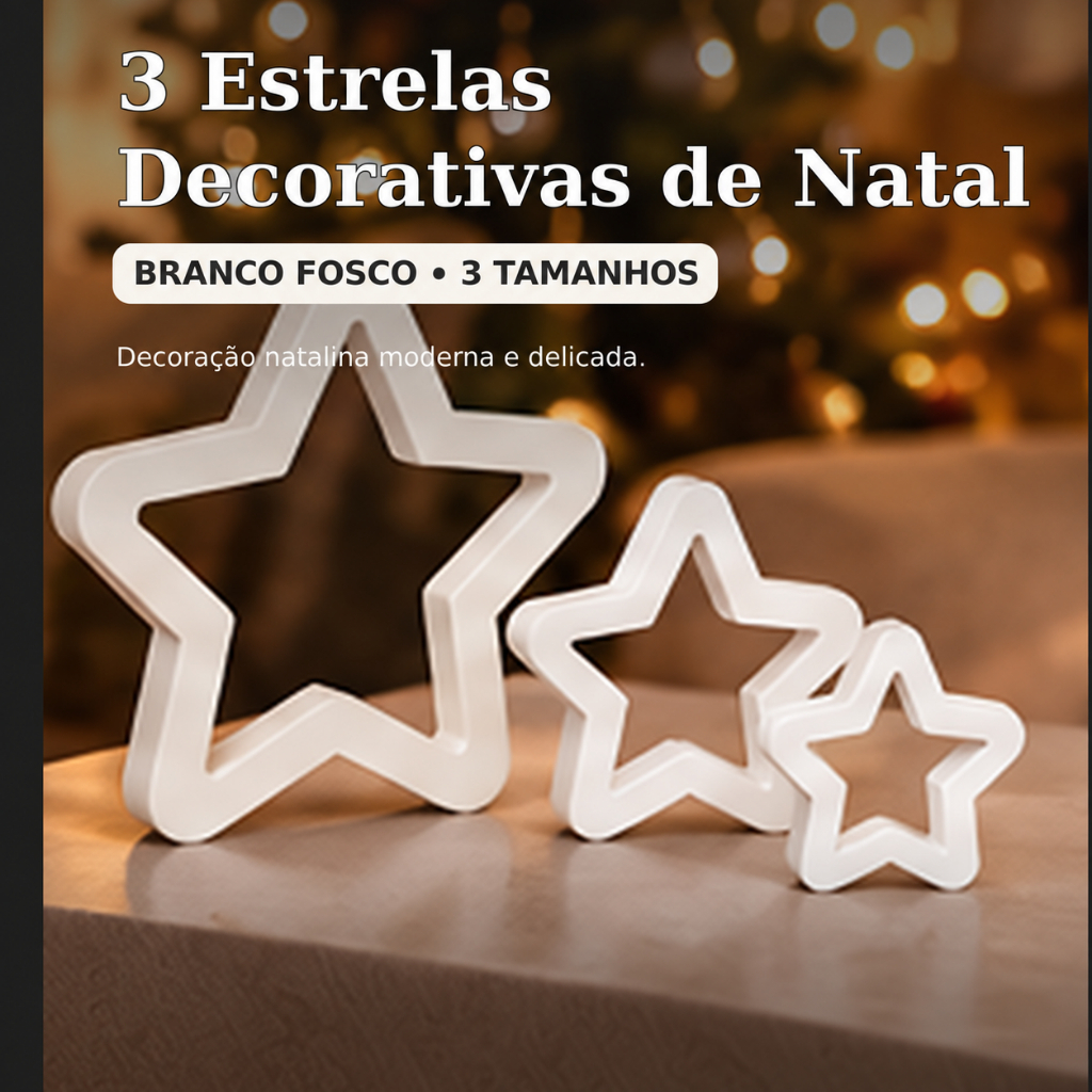 Estrelas de Natal Kit 3