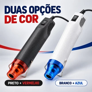 Soprador Térmico Mini Portátil 300W 110V ou 220V até 220°C para DIY, Reparos Elétricos, Celulares e Artesanato
