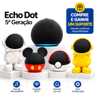 Novo Echo Dot 5 Smart Speaker com Brinde Variado