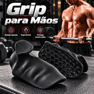 Luva De Levantamento De Peso Grip Para Mãos Anti-Slip Silicone Musculação e Treino Ergonômico