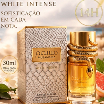 Perfume Tipo Musamam Importado Original White Intense 30ml Alta Fixação Oriental Floral Sofisticado Perfume Árabe