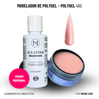 KIT Profissional POLYGEL(6 cores) - 1 Polygel 40g + 1 Sculpter Modelador 120ml | Alongamento de unha em Oferta na Shopee