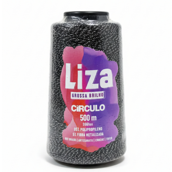 Linha De Polipropileno Liza Grossa Círculo 500m 376 Tex Para Crochê ...