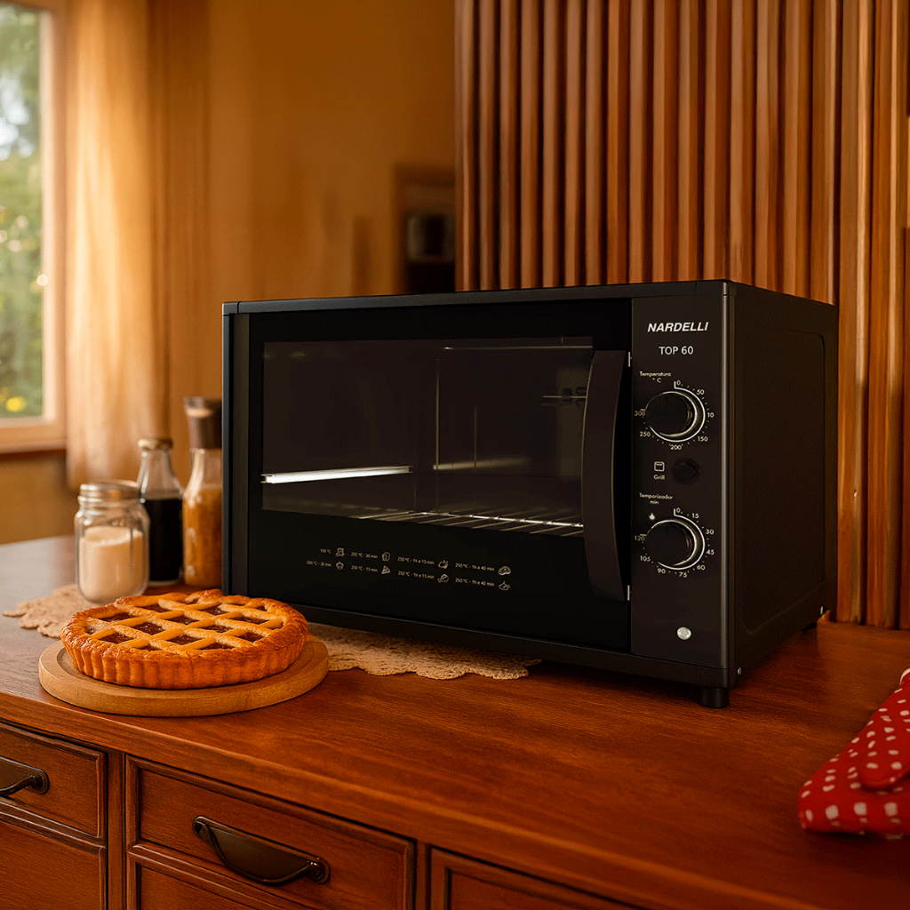 Forno Elétrico Nardelli Top60 Black 60 Litros Bancada 110V |