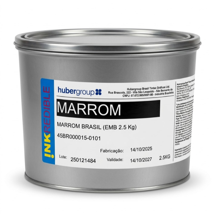 Tinta Offset Hubergroup Marrom Brasil Inkredible 2.5kg | Shopee Brasil