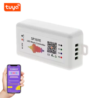 TUYA Controlador Bluetooth SP107E adequado para faixa de luz LED RGB WS2811/WS2812: suporte TUYA