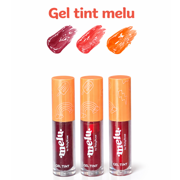 Gel Tint Melu Ruby Rose Lip Tint Vegano Longa Duração Para Lábios e ...