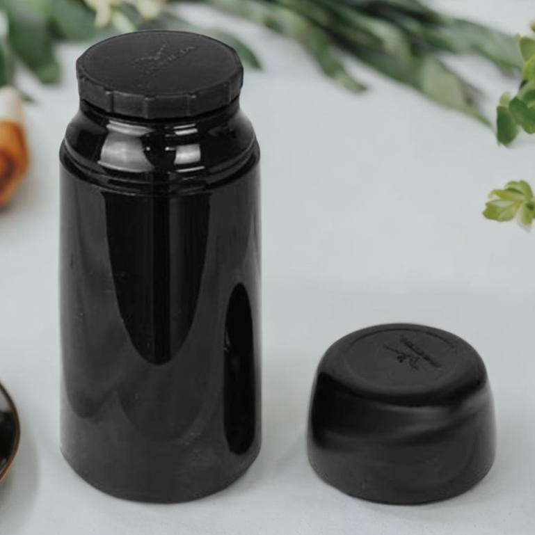 Garrafa Térmica Pequena Café Chá 250ml Preta Invicta
