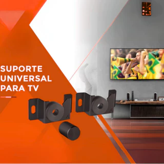 Suporte Universal para TV e Monitor - Instalação Simples e Segura, Design Discreto e Elegante