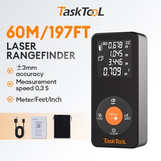 TaskTooL Profissional Telêmetro Trena A Laser Digital Recarregável60m