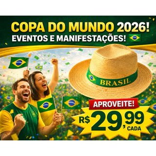 CHapéu Panamá do Brasil para copa e eventos