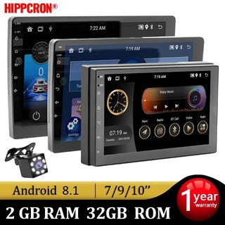 Central Multimídia Android 7" 2DIN 2+32G com Android GPS Wi-Fi Bluetooth AirPlay + Câmera de Ré