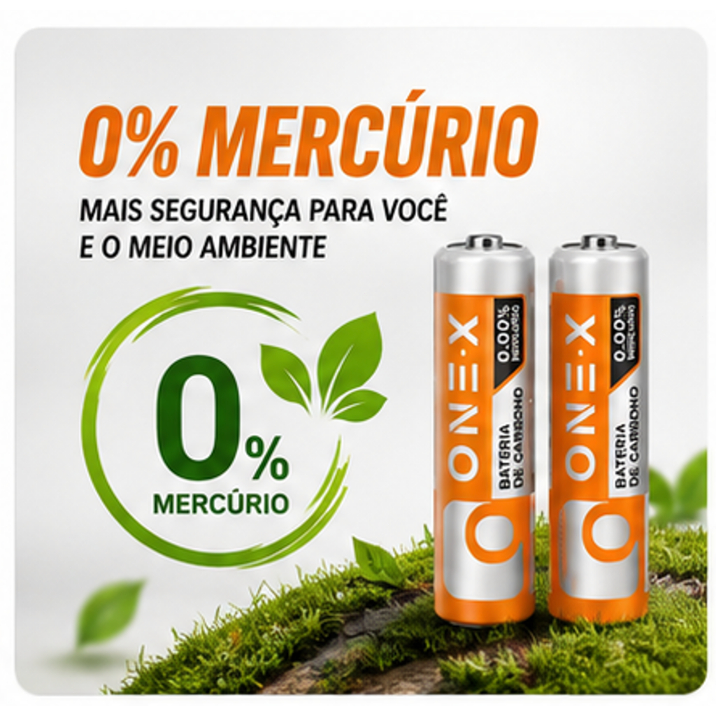 Kit 60 Pilhas AA/AAA ONEX 1.5V – Pack Econômico, Alta Durabilidade