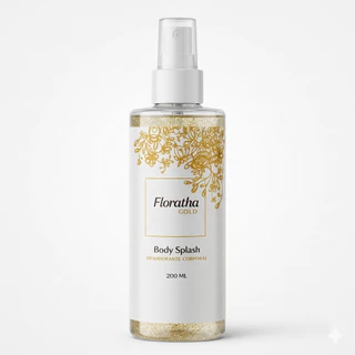 1 Body Splash Florata Gold com gliter 200Ml