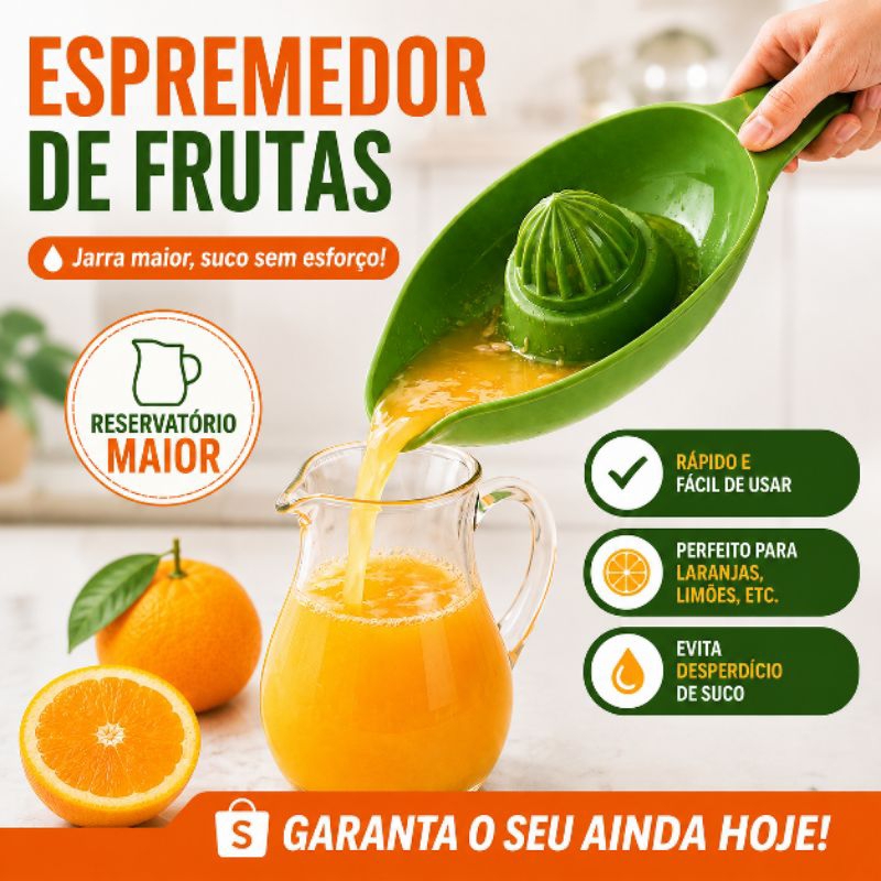 Espremedor de Frutas Profissional 28cm Manual Super Resisten