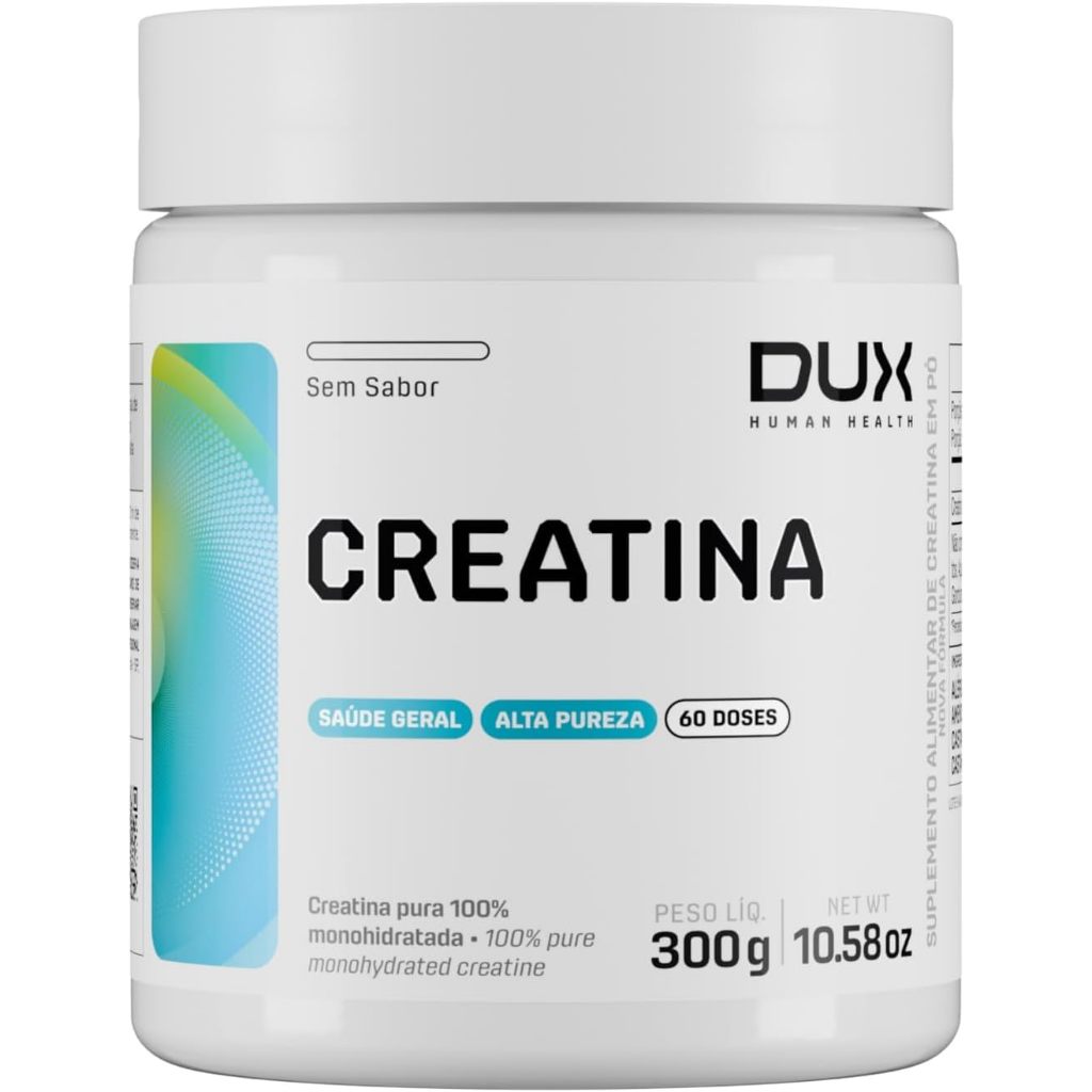 Creatina Monohidratada DUX Nutrition 100% Pura 300g Original Ganho de Massa Hipertrofia Academia