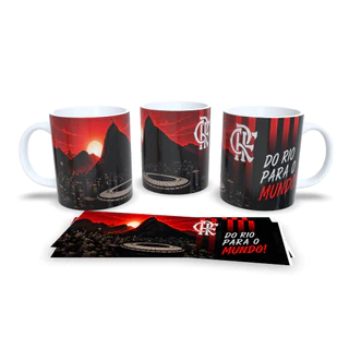CANECA PORCELANA,XÍCARA, CLUBE FUTEBOL FLAMENG@ 300ML – TORÇA COM ESTILO!