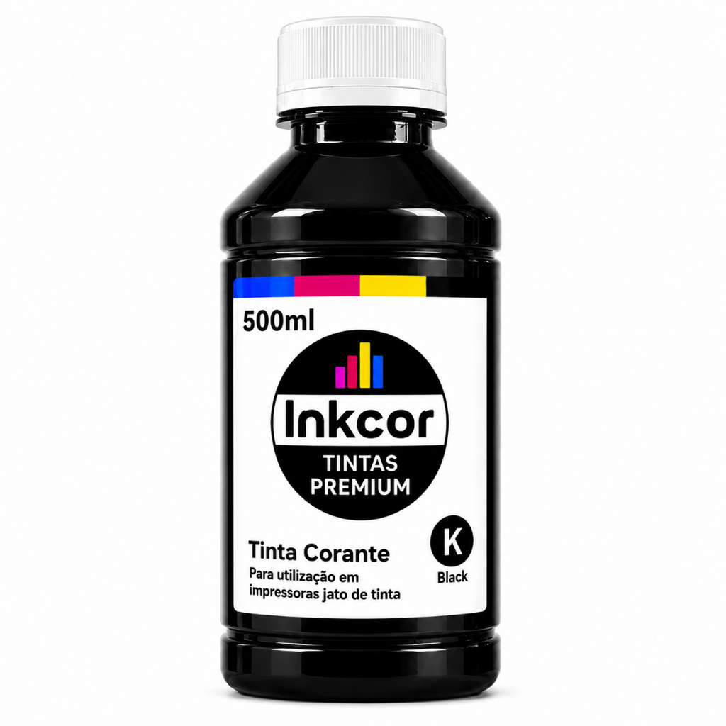 Tinta Recarga Cartucho Preto 668 667 664 662 Compatível Impressora HP 2774 2874 1516 Contém 500ml