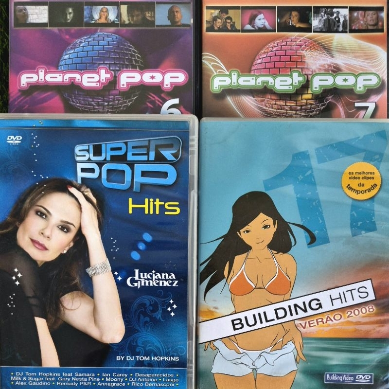 4 DVD Planet Pop Super Hits Dance Trance Eletronica Erika Ian Van