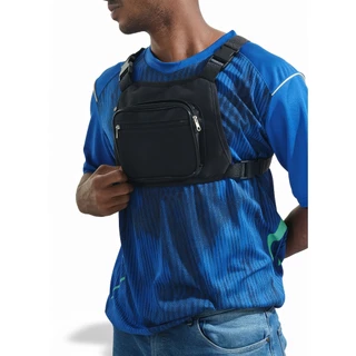 Bolsa de Peito Pochete Motoboy Unissex Chest Bag Transversal Antirroubo Ajustável Esportiva e casual