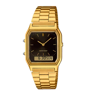 Relógio 230 Unissex Retrô Digital Analógico Aço Inox Vintage Masculino Feminino 3242