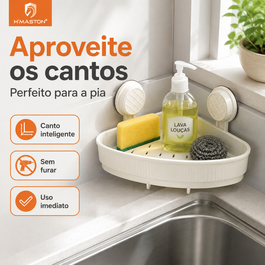 H'MASTON Organizador De Cozinha Porta Detergente Porta Esponja De Pia De Cozinha Porta Bucha De Pia De Cozinha XPH01/02