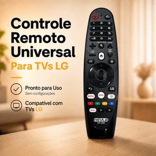 Controle Remoto HY-345 para TV LG Pronto para Usar com Atalhos