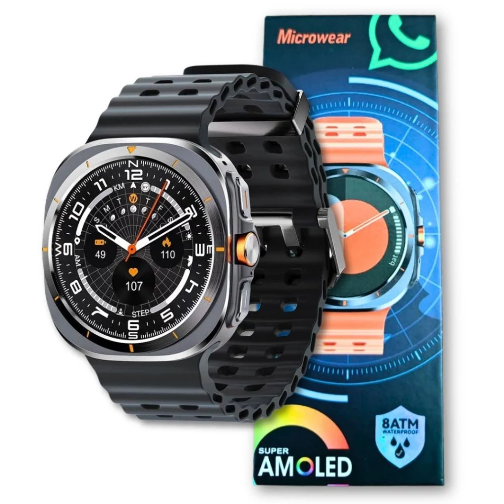Smartwatch Microwear SU01 Serie 11 GPS AMOLED 1.43 WhatsApp Bluetooth 1GB 800mAh IP68