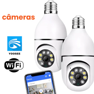 Câmera segurança a Prova D'água IP44 wi-fi sem fio 360 aplicativo yoosee full HD Bivolt