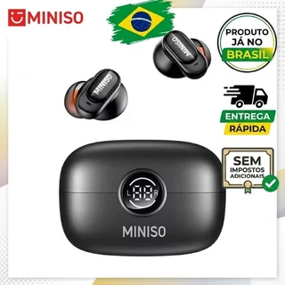 Fone De Ouvido Sem Fio Miniso MS105 Bluetooth Display LED Bateria Longa Duracao