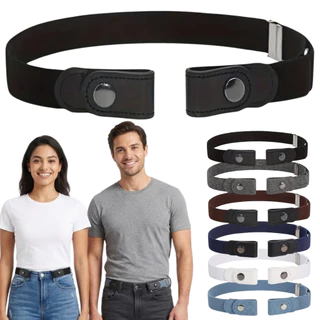 Cinto Elásticos Invisível Ajustável Sem Fivela Unissex Masculino Feminino