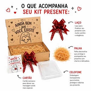 Kit Monte Seu Presente Cesta Caixa Lembrancinha Flork Criativo Meme Todas As Ocasiões MDF