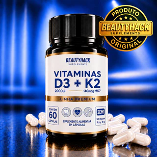 Vitamina D3 2000UI + Vitamina K2 MK7 140mcg | Colecalciferol + Menaquinona-7
