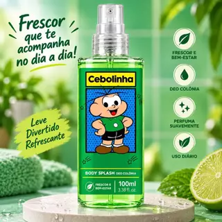 Perfume Cebolinha Deo Colônia 100ml - refrescante e alegre para o dia a dia