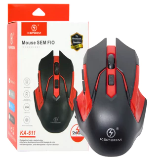 Mouse Gamer Sem Fio Kapbom KA-611 Confortável Ergonômico Para Jogos
