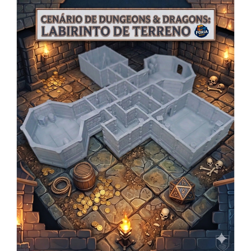 Cenário Masmorra Labirinto para RPG - Dungeons and Dragons | Shopee Brasil
