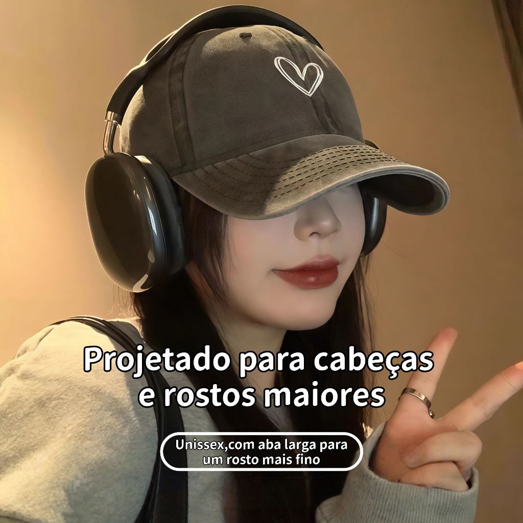 Chapéu moda praia chapéu de Baseball em Poliéster com Coração Desenhado ...