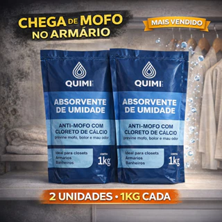 Kit 2k Cloreto de calcio 100% puro anti mofo desumidificador guarda roupas e armários em bolinhas em Oferta na Shopee