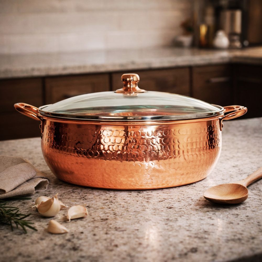 Panela de Cobre Puro Classic 33cm diametro 8 litros G | Shopee Brasil