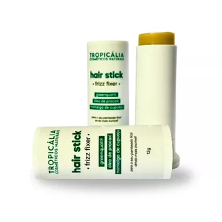 Bastão de Cera Modeladora Hairstick Anti-frizz de Cabelo Sem Resíduo - Tropicália Cosméticos 12g