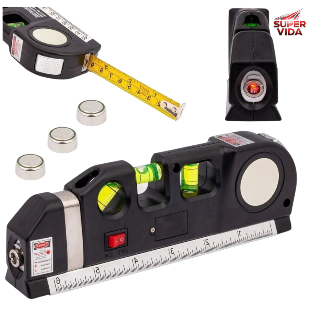Nível Laser Profissional Trena C/ Tripé Horizontal Vertical Nivelador a laser | Shopee Brasil