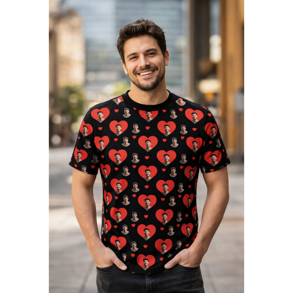 ❤︎ オーダー受付中 ❤︎ Camiseta Coracao Namorados Personalizado Com Sua Foto | Shopee Brasil