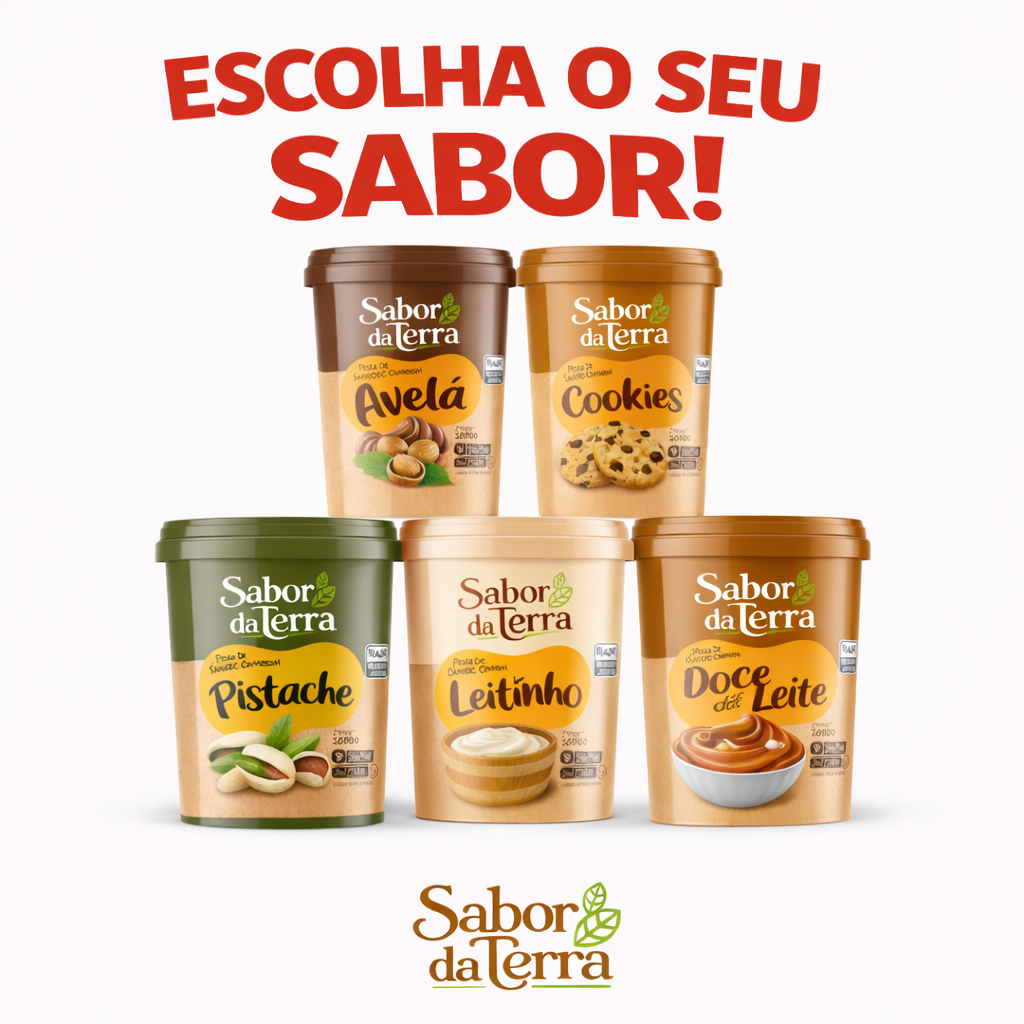 Pasta de Amendoim C/ Whey Protein e Zero Açúcar 450g Sabores (Avelã, Pistache, Cookies, Leitinho, Doce de Leite)