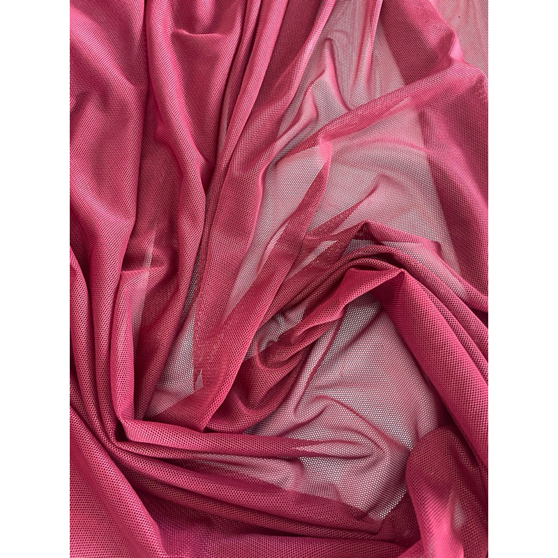 Tecido tule de malha poliamida transparente com elastano, varias cores ...