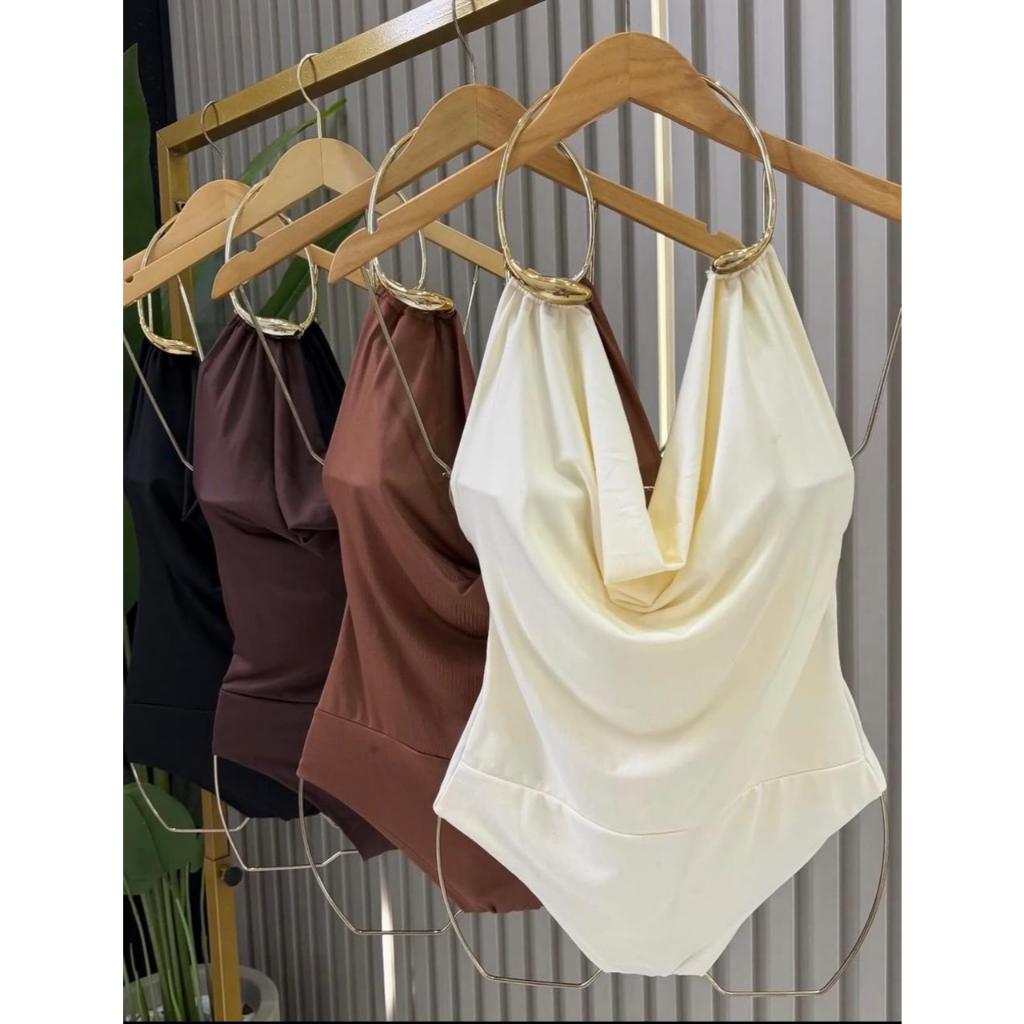 body com colar femenino tendencia 2026 | Shopee Brasil