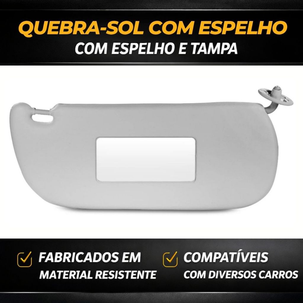 Peças Quebra Sol Cinza para Kadett, Ipanema, Chevette, Marajó e
