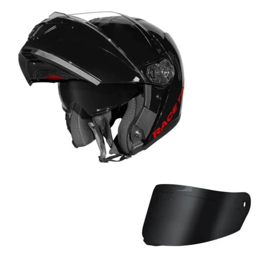 CAPACETE RACE TECH OFERTA BARATO ARTICULADO COM VISEIRA INTERNA SIGNAL ...
